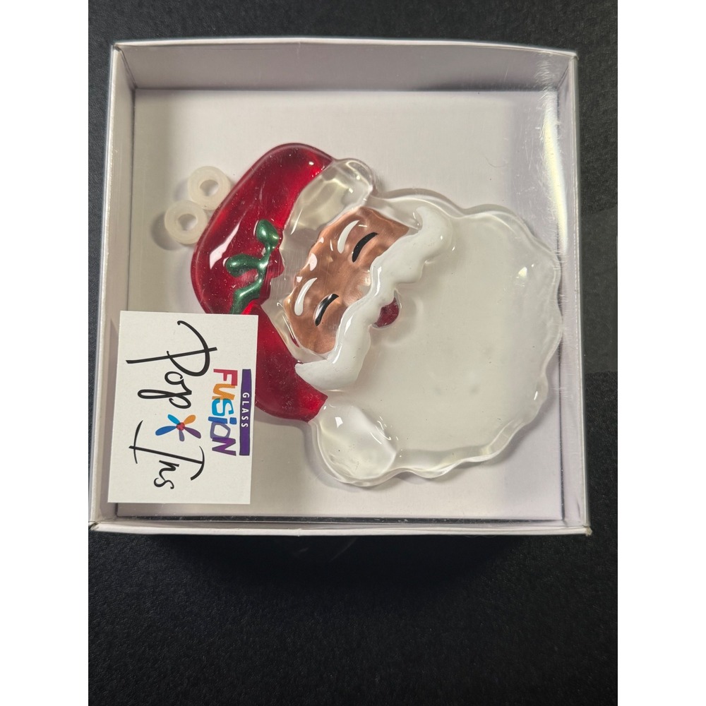 Silvestri Demdaco Glass Fusion Pop-Ins Santa Claus Icon Lori Siebert J8